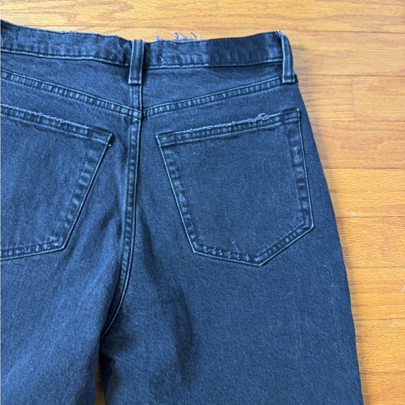 Abercrombie & Fitch Black The Dad High Rise Distressed Jeans 28/6s - Picture 4 of 5